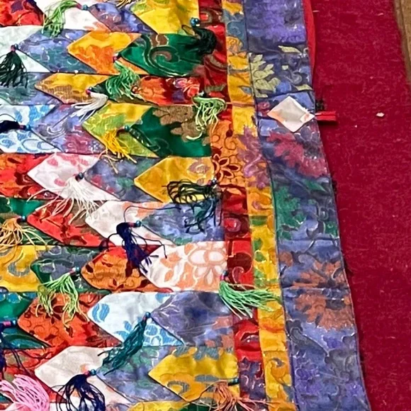 PRICE DROP! Spectacular Tibetan multi color brocade wall hanging - Picture 3 of 16